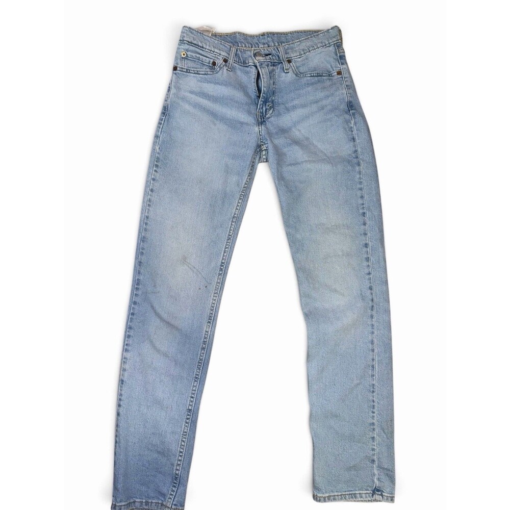 Levi's Men's Blue Light Wash Slim Fit Skinny Mid Rise Denim Jeans 5-Pocket